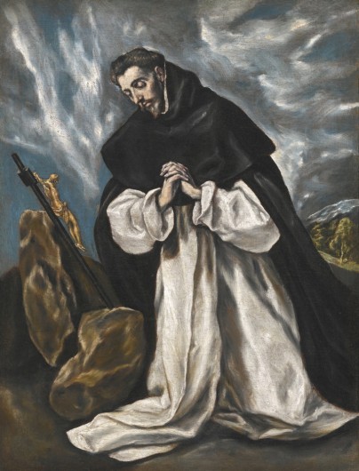 El Greco, ‘Santo Domingo rezando’, circa 1600. Oil on canvas, 75×58 cm / Sotheby’s. Sold 9,154,500 GBP