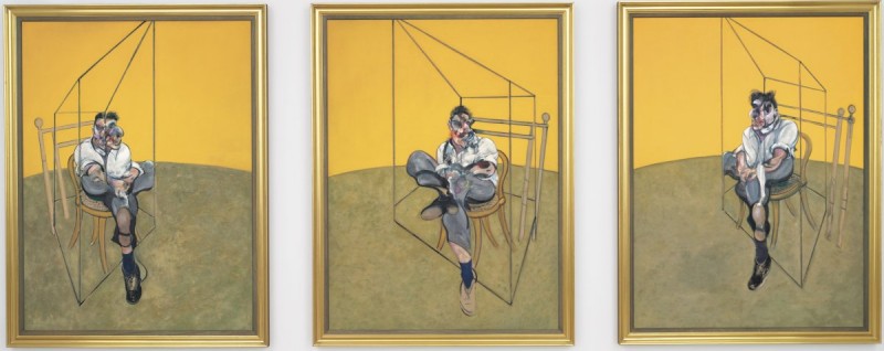 Francis Bacon, ‘Three Studies of Lucian Freud’, 1969. Oil on canvas, in 3 parts, each: 198 x 147.5 cm . Price Realized: $142,405,000 / Christie’s