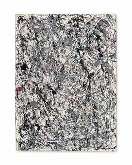 Pollock, ‘Number 19′, 1948. Oil and enamel on paper mounted on canvas, 78.4 x 57.4 cm. Sold $58,363,750 / Christie’s