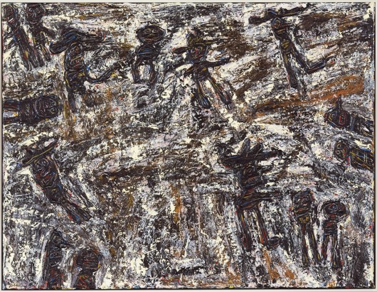 Jean Dubuffet 'Terre Mere', 1961. Huile sur toile 89 x 116 cm / Sold € 2,947,000 at Sotheby's