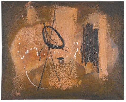 Tàpies, 'L'Abraçada', 1954. Oil on canvas, 81 x 100cm / Sotheby's