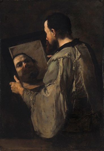 Jusepe de Ribera, ‘A philosopher holding a mirror’. Sold by Colnaghi during London Art Week. The asking price was in the region of £1.25m / Colnaghi