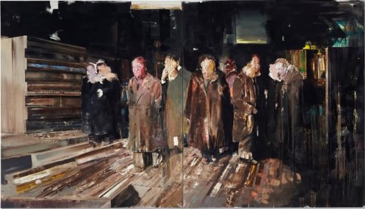 Adrian Ghenie, 'Nickelodeon', 2008. Oil, acrylic and tape on canvas (in two parts) each: 238 x 207cm / Christie's