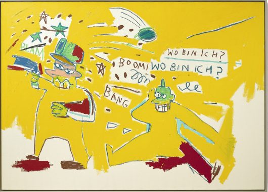 Jean-Michel Basquiat, 'Infantry', 1983. Acrylic on canvas, 165 by 230.5 cm / Sotheby's