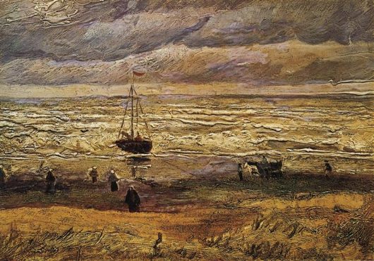 Vincent van Gogh, 'View of the Sea at Scheveningen', 1882. Oil, canvas, 34.5 cm x 51.0 cm / Van Gogh Museum, Amsterdam (State of the Netherlands, bequest of A.E. Ribbius Peletier) 