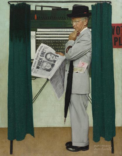 Norman Rockwell 'Which One?', 1944. Oil on canvas, 94 x 73.7 cm / Sotheby's