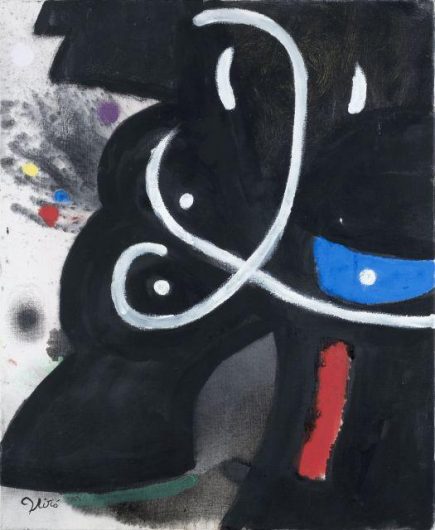 Joan Miró, 'Personnage', 1975. Huile sur toile, 61 x 50 cm / Artcurial