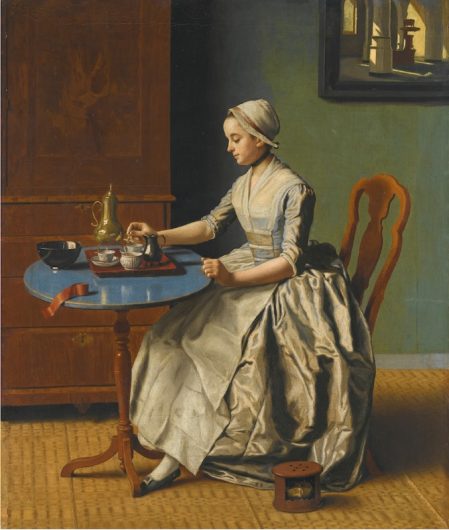 Jean-Étienne Liotard, 'Hollandaise à la cafetière', 1756-57. Huile sur toile, 46,8 x 39 cm / Rijksmuseum