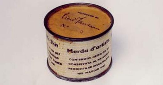 Piero Manzoni, 'Merda d'Artista n.069', 1961. Tin can and printed paper, h 4,8cm , diam. 6,5 cm / Il Ponte